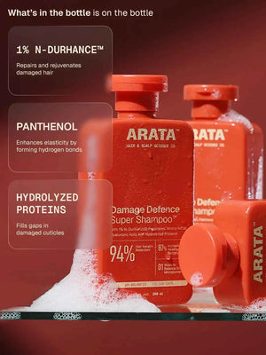 Arata - Damage Defence Super Shampoo 200ml Pack of 2