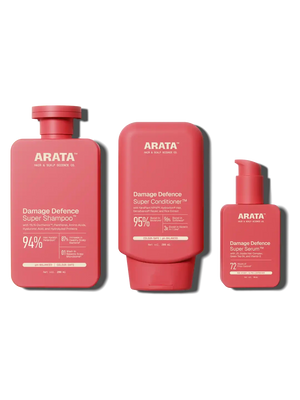 Arata - Damage Defence Super Shampoo, Conditioner & Serum Combo