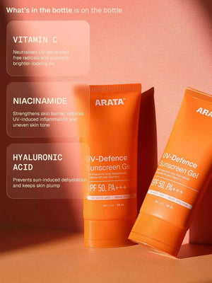 Arata - UV-Defence Sunscreen Gel SPF 50 50ml