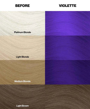 Crazy Color - Semi-Permanent Hair Color Violette 100ml