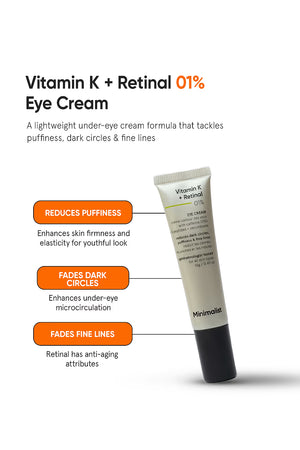 Minimilist - Vitamin K + Retinal 1% Eye Cream 14g - Zilion