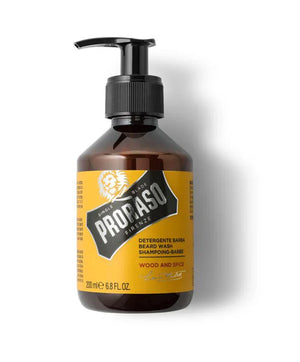 Proraso - Beard Shampoo Wood & Spice – Twin Pack (2 x 200ml) – Proraso - Beard Shampoo Wood & Spice 200ml