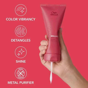 Wella Professionals - Invigo Color Brilliance Shampoo 250ml, Conditioner 200ml & Mask 150ml Trio Bundle