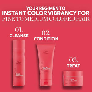 Wella Professionals - Invigo Color Brilliance Shampoo, Conditioner & Mask Trio Big Bundle
