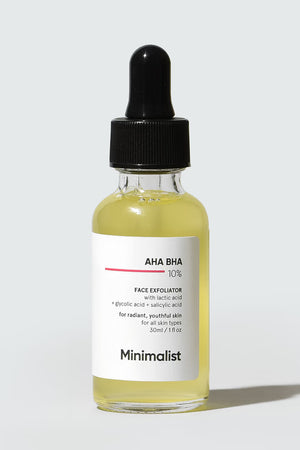 Minimilist - AHA BHA 10% Face Exfoliator 30ml - Zilion