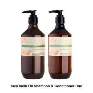 Angel En Provence - Inca Inchi Oil Hair Vitamin Shampoo & Conditioner Duo Bundle – bundle contents: Inca Inchi Oil Hair Vitamin Shampoo 400ml, Inca Inchi Oil Hair Vitamin Conditioner 400ml