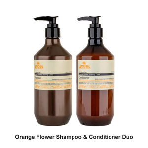 Angel En Provence - Orange Flower Shining Colour Shampoo & Conditioner Duo Bundle – bundle contents: Orange Flower Shining Colour Shampoo 400ml, Orange Flower Shining Colour Conditioner 400ml