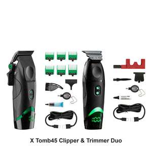 BaByliss Pro - X Tomb45 Clipper & Trimmer Duo Bundle – bundle contents: X Tomb45 Clipper, X Tomb45 Trimmer