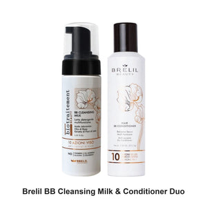 Brelil - BB Cleansing Milk & Conditioner Duo Bundle – bundle contents: BB Cleansing Milk 150ml, BB Conditioner 250ml