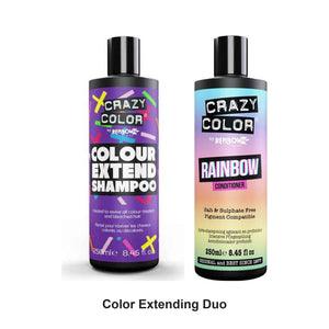 Crazy Color - Color Extending Shampoo & Rainbow Conditioner Duo Bundle – bundle contents: Color Extending Shampoo 250ml, Rainbow Conditioner 250ml