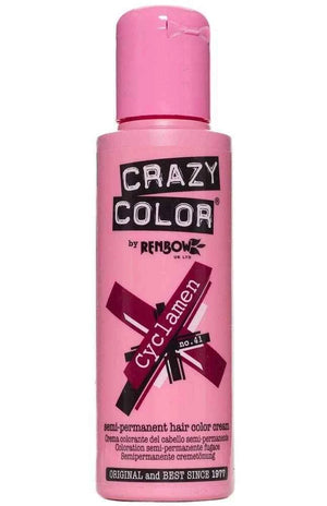 Crazy Color - Semi-Permanent Hair Color Cyclamen 100ml - Zilion