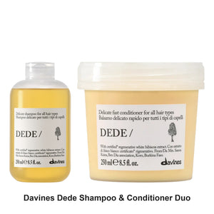 Davines - Dede Shampoo & Conditioner Duo Bundle – bundle contents: Dede Shampoo 250ml, Dede Conditioner 250ml