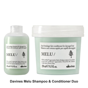 Davines - Melu Shampoo & Conditioner Duo Bundle – bundle contents: Melu Shampoo 250ml, Melu Conditioner 250ml
