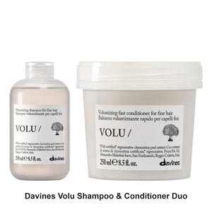 Davines - Volu Shampoo & Conditioner Duo Bundle – bundle contents: Volu Shampoo 250ml, Volu Conditioner 250ml