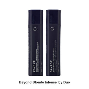 Davroe - Beyond Blonde Intense Icy Shampoo & Conditioner Duo Bundle – bundle contents: Beyond Blonde Intense Icy Shampoo 325ml, Beyond Blonde Intense Icy Conditioner 325ml