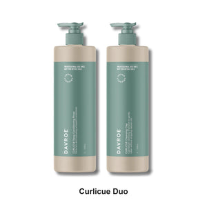 Davroe - Curlicue Cleansing Clay & Deep Conditioning Rinse Duo 1000ml Bundle – bundle contents: Curlicue Deep Conditioning Rinse 1000ml, Curlicue Cleansing Clay 1000ml