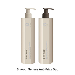 Davroe - Smooth Senses Anti-Frizz Shampoo & Conditioner Duo 1000ml Bundle – bundle contents: Smooth Senses Anti-Frizz Shampoo 1000ml, Smooth Senses Anti-Frizz Conditioner 1000ml