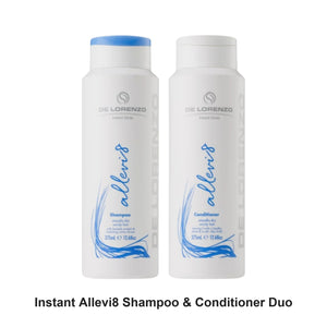 De Lorenzo - Instant Allevi8 Shampoo & Conditioner Duo Bundle – bundle contents: Instant Allevi8 Shampoo 375ml, Instant Allevi8 Conditioner 375ml