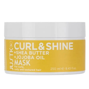 JustK - Curl & Shine Shampoo, Conditioner & Mask Trio Bundle – JustK Curl & Shine Shea Butter & Jojoba Oil Mask 250ml