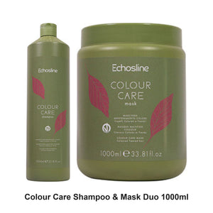 Echosline - Colour Care Shampoo & Mask Duo 1000ml Bundle – bundle contents: Colour Care Shampoo 1000ml, Colour Care Mask 1000ml