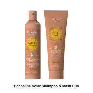 Echosline - Solar Shampoo & Mask Duo Bundle – bundle contents: Solar Shampoo 300ml, Solar Mask 300ml