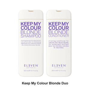 Eleven Australia - Keep My Colour Blonde Shampoo & Conditioner Duo Bundle – bundle contents: Keep My Colour Blonde Shampoo 300ml, Keep My Colour Blonde Conditioner 300ml