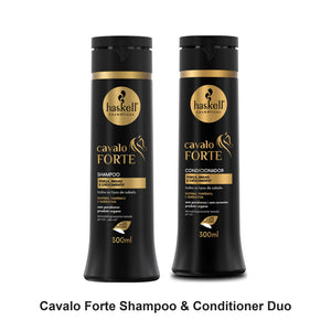 Haskell - Cavalo Forte Shampoo & Conditioner Duo Bundle – bundle contents: Cavalo Forte (Strong Horse) Shampoo 300ml, Cavalo Forte (Strong Horse) Conditioner 300ml