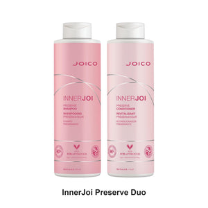 Joico - InnerJoi Preserve Shampoo & Conditioner Duo 1000ml Bundle – bundle contents: InnerJoi Preserve Shampoo 1000ml, InnerJoi Preserve Conditioner 1000ml
