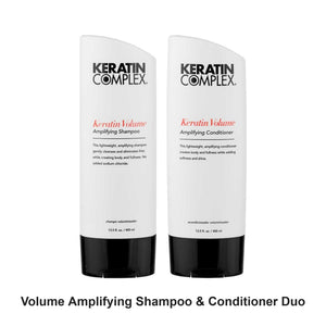 Keratin Complex - Volume Amplifying Shampoo & Conditioner Duo Bundle – bundle contents: Volume Amplifying Shampoo 400ml, Volume Amplifying Conditioner 400ml