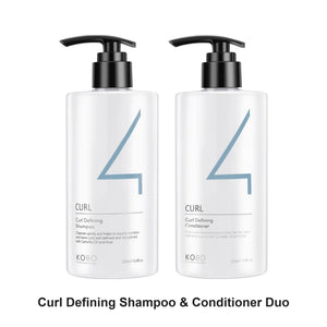 KOBO Professional - Curl Defining Shampoo & Conditioner Duo Bundle – bundle contents: Curl Defining Shampoo 320ml, Curl Defining Conditioner 320ml