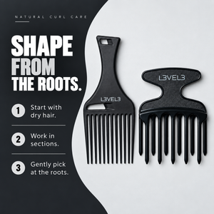 L3VEL3 Hair Pick Comb Set how to use