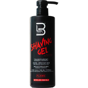 L3VEL3 - Flame Shaving Gel & Aftershave Cologne Duo Bundle – L3VEL3 Shaving Gel Flame 500ml (detail)