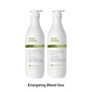 Milk Shake - Energizing Blend Shampoo & Conditioner Duo 1000ml Bundle – bundle contents: Energizing Blend Shampoo 1000ml, Energizing Blend Conditioner 1000ml