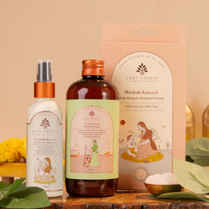 Baby Forest - Baby Monsoon Care Combo (3-Piece Set) – front of pack/product