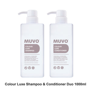 Muvo - Colour Luxe Shampoo & Conditioner Duo 1000ml Bundle – bundle contents: Colour Luxe Shampoo 1000ml, Colour Luxe Conditioner 1000ml