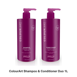 Natural Look - ColourArt Shampoo & Conditioner Duo 1L Bundle – bundle contents: ColourArt Shampoo 1L, ColourArt Conditioner 1L
