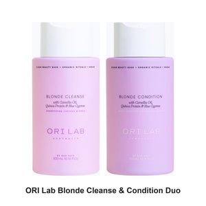ORI Lab - Blonde Cleanse & Condition Duo Bundle – bundle contents: Blonde Cleanse 300ml, Blonde Condition 300ml