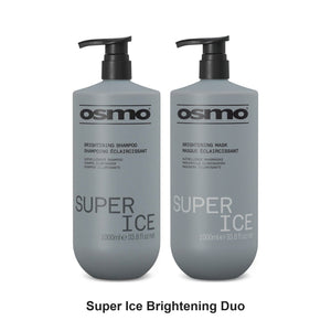 Osmo - Super Ice Brightening Shampoo & Mask Duo 1000ml Bundle – bundle contents: Super Ice Brightening Shampoo 1000ml, Super Ice Brightening Mask 1000ml