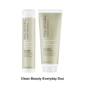 Paul Mitchell - Clean Beauty Everyday Shampoo & Conditioner Duo Bundle – bundle contents: Clean Beauty Everyday Shampoo 250ml, Clean Beauty Everyday Conditioner 250ml