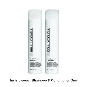 Paul Mitchell - Invisiblewear Shampoo & Conditioner Duo Bundle – bundle contents: Invisiblewear Shampoo 300ml, Invisiblewear Conditioner 300ml
