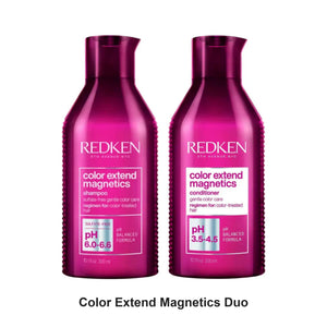 Redken - Color Extend Magnetics Shampoo & Conditioner Duo Bundle – bundle contents: Color Extend Magnetics Shampoo 300ml, Color Extend Magnetics Conditioner 300ml