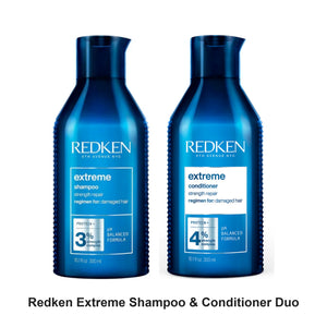 Redken - Extreme Shampoo & Conditioner Duo Bundle – bundle contents: Extreme Shampoo 300ml, Extreme Conditioner 300ml