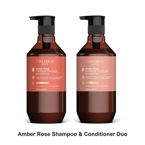 Theorie - Amber Rose Shampoo & Conditioner Duo Bundle – bundle contents: Amber Rose Shampoo 400ml, Amber Rose Conditioner 400ml