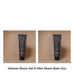 Vitaman - Shave Gel & After Shave Balm Duo Bundle – bundle contents: Shave Gel 100ml, After Shave Balm 100ml