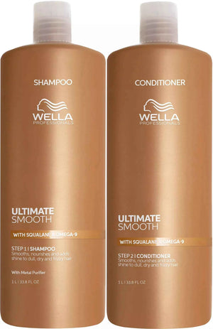 Wella Professionals - Ultimate Smooth Shampoo & Conditioner Duo 1000ml Bundle