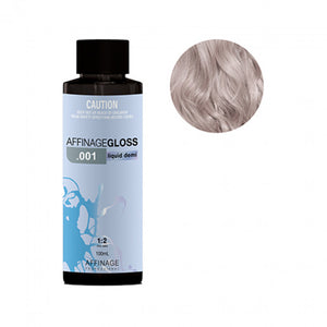 Affinage - Gloss Liquid Demi .001 Snow 100ml – product tube/pack