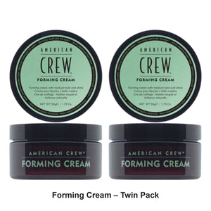 American Crew - Forming Cream – Twin Pack (2 x 85g) – bundle contents: 2 x American Crew - Forming Cream 85g
