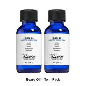 Baxter Of California - Beard Oil – Twin Pack (2 x 30ml) – bundle contents: 2 x Baxter Of California - Beard Oil 30ml