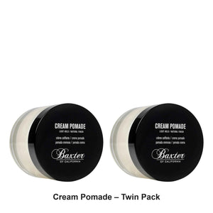 Baxter Of California - Cream Pomade – Twin Pack (2 x 60ml) – bundle contents: 2 x Baxter Of California - Cream Pomade 60ml