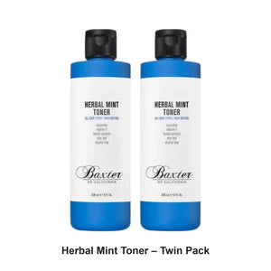 Baxter Of California - Herbal Mint Toner – Twin Pack (2 x 236ml) – bundle contents: 2 x Baxter Of California - Herbal Mint Toner 236ml
